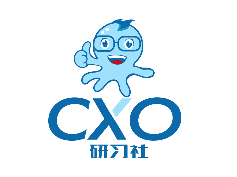 向正军的CXO研习社培训业logo设计
