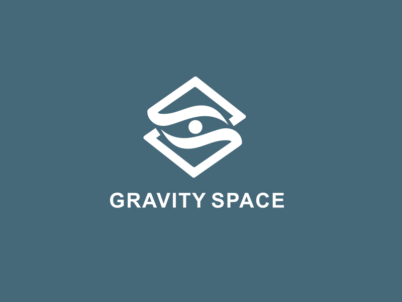 李杰的GRAVITY SPACE黑白色logo设计