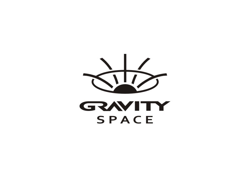 姜彦海的GRAVITY SPACE黑白色logo设计