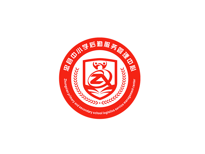 李杰的忠县中小学后勤服务管理中心logo设计