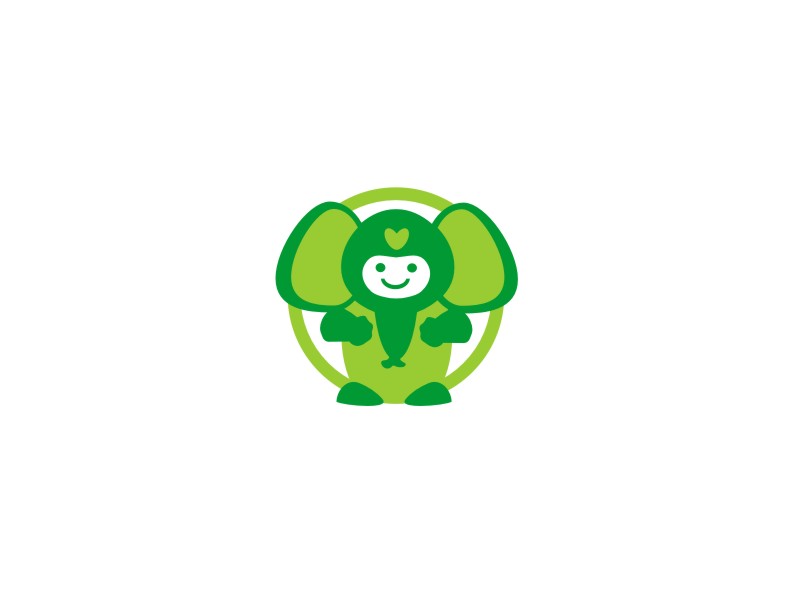 姜彦海的大橡（大象卡通图案）logo设计