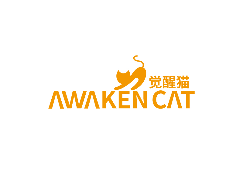张俊的觉醒猫 AWAKEN CATlogo设计