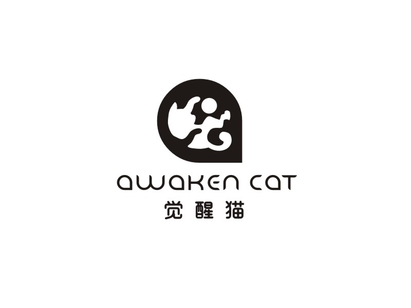 姜彦海的觉醒猫 AWAKEN CATlogo设计