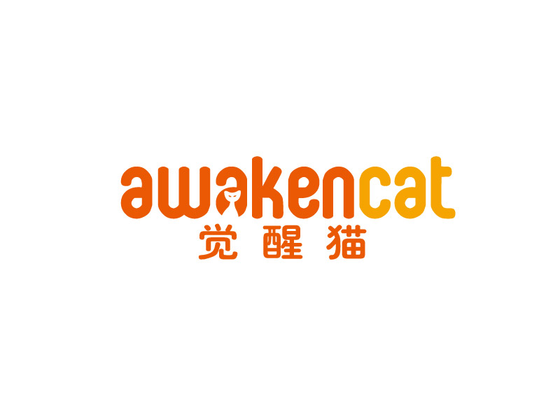 李贺的觉醒猫 AWAKEN CATlogo设计