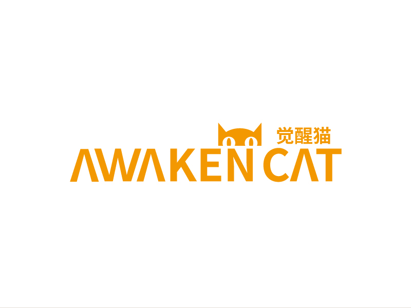 张俊的觉醒猫 AWAKEN CATlogo设计