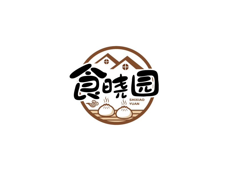 张俊的食晓园logo设计