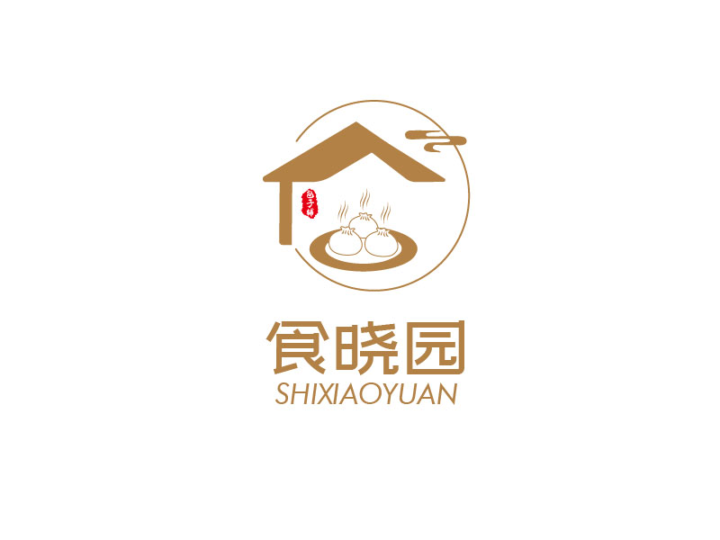 杨琴的食晓园logo设计