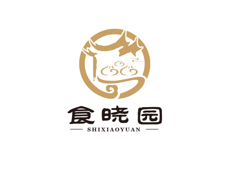 朱红娟的食晓园logo设计
