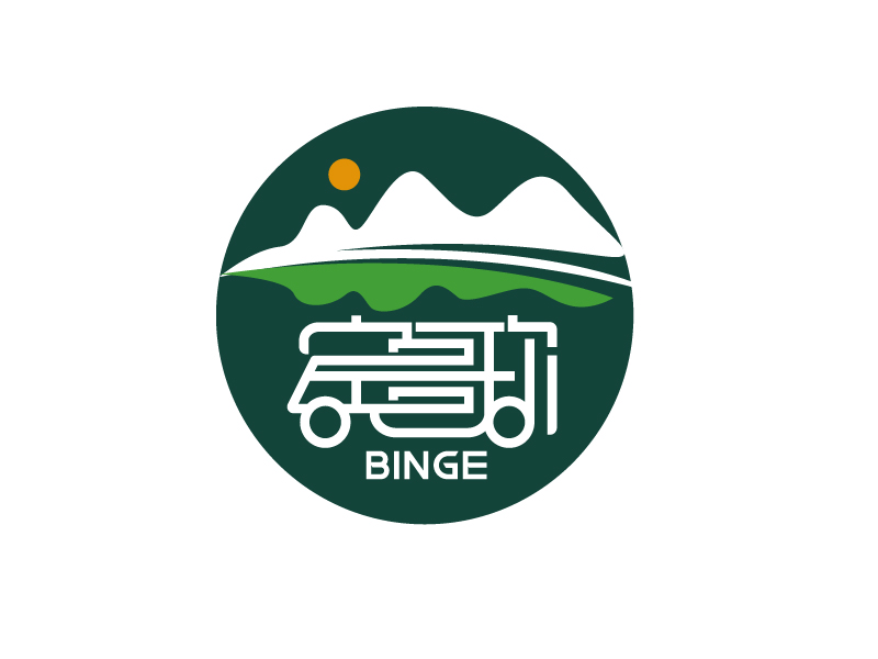 唐国强的宾歌logo设计