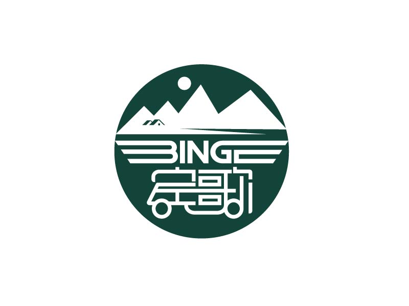 唐国强的宾歌logo设计