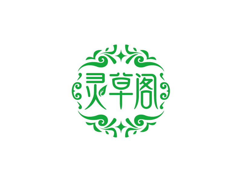 马丞的灵草阁logo设计