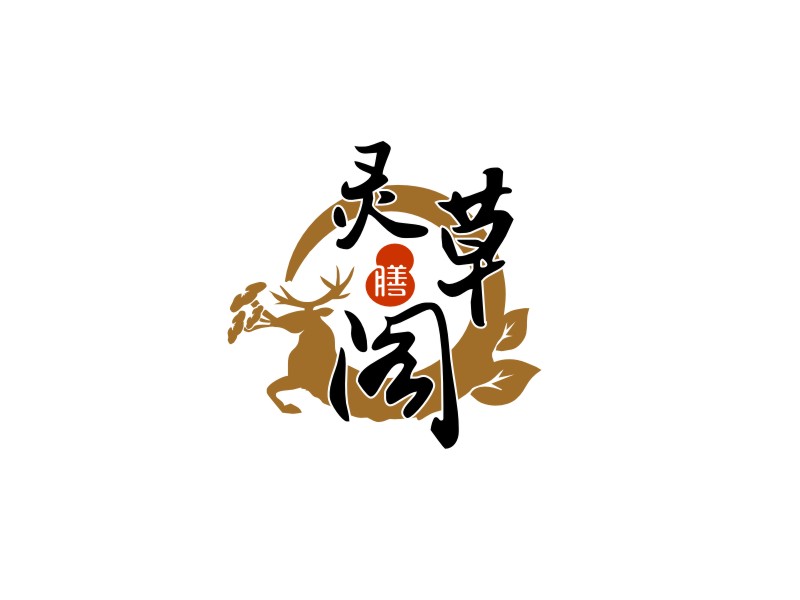 姜彦海的灵草阁logo设计