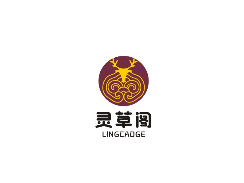 姜彦海的灵草阁logo设计
