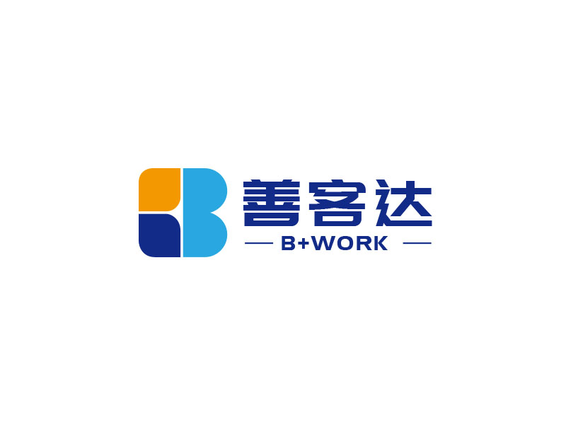 朱红娟的B+WORK  善客达logo设计