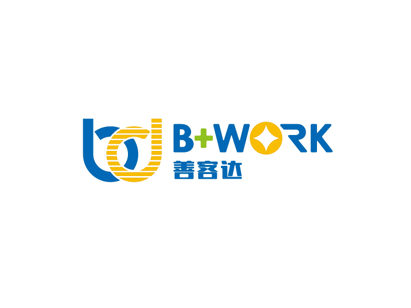 马丞的B+WORK  善客达logo设计