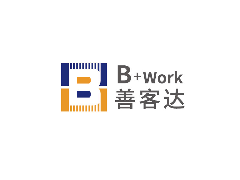 李宁的B+WORK  善客达logo设计