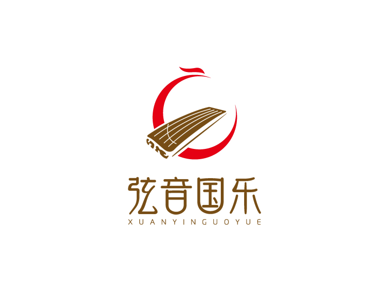 马丞的弦音国乐古筝培训学院logo设计
