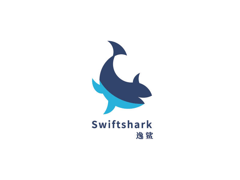 李宁的逸鲨swiftsharklogo设计