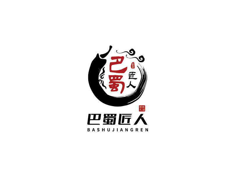 李宁的巴蜀匠人原味火锅logo设计