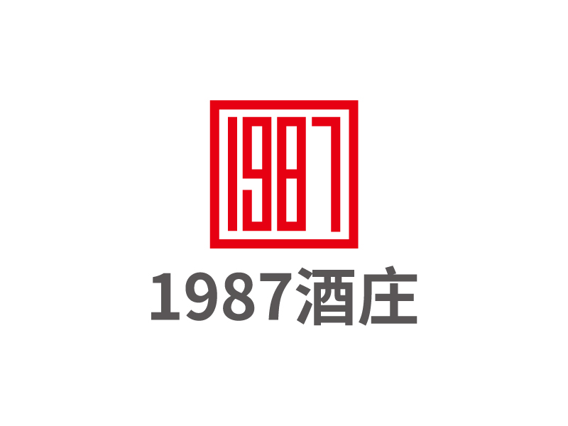 张俊的1987酒庄logo设计
