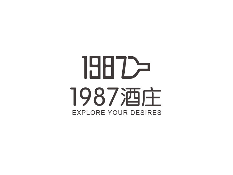 朱红娟的1987酒庄logo设计