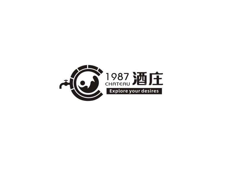 姜彦海的1987酒庄logo设计