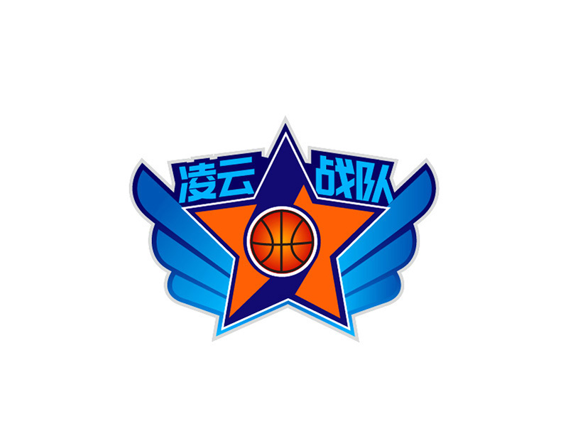 李胜利的篮球队徽，班徽logo设计