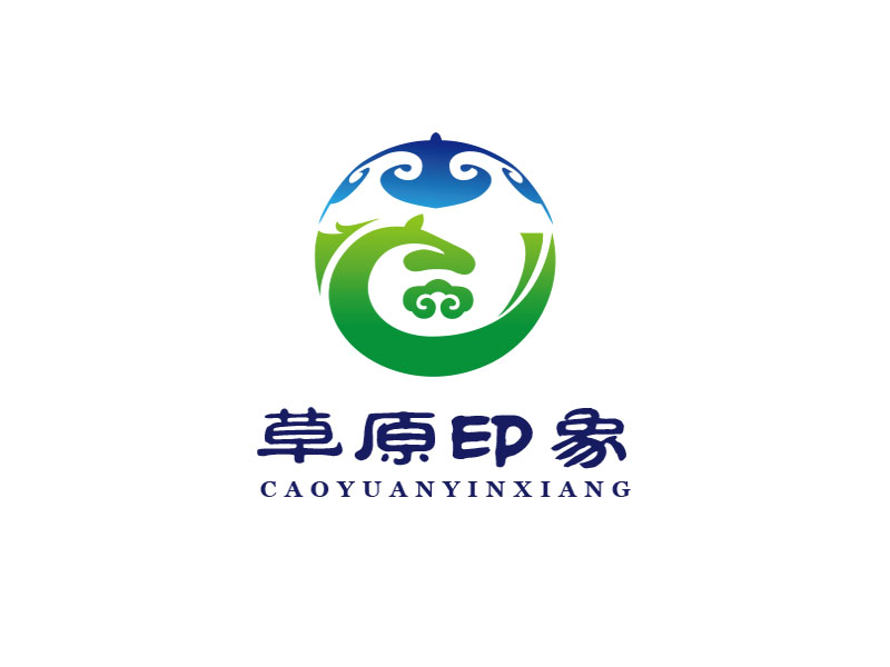 朱红娟的草原印象旗舰店logo设计