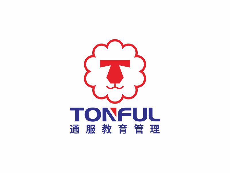 何嘉健的T0NFUL通服教育管理logo设计