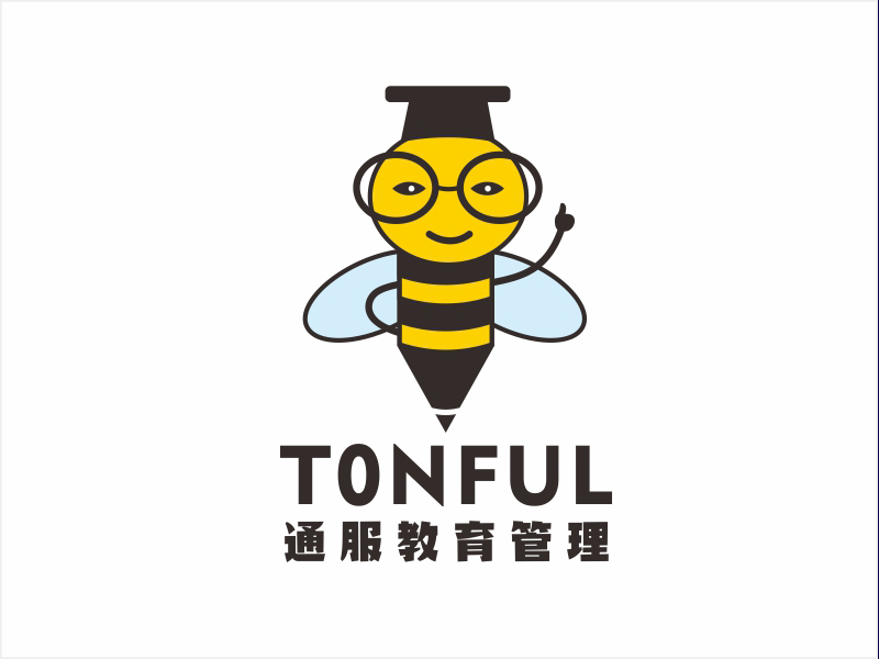 Ming的T0NFUL通服教育管理logo设计