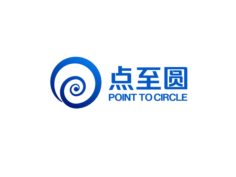 唐国强的点至圆logo设计