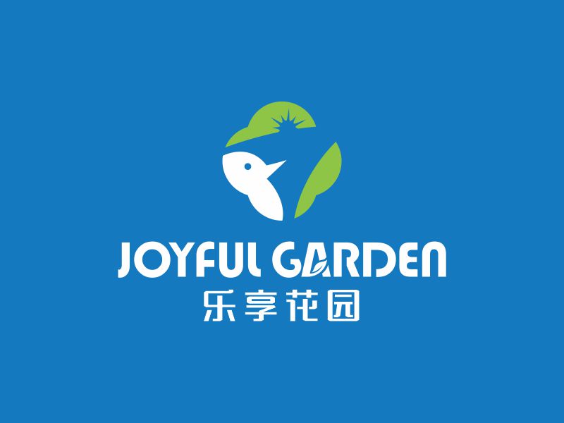 何嘉健的JOYFUL GARDEN/乐享花园logo设计