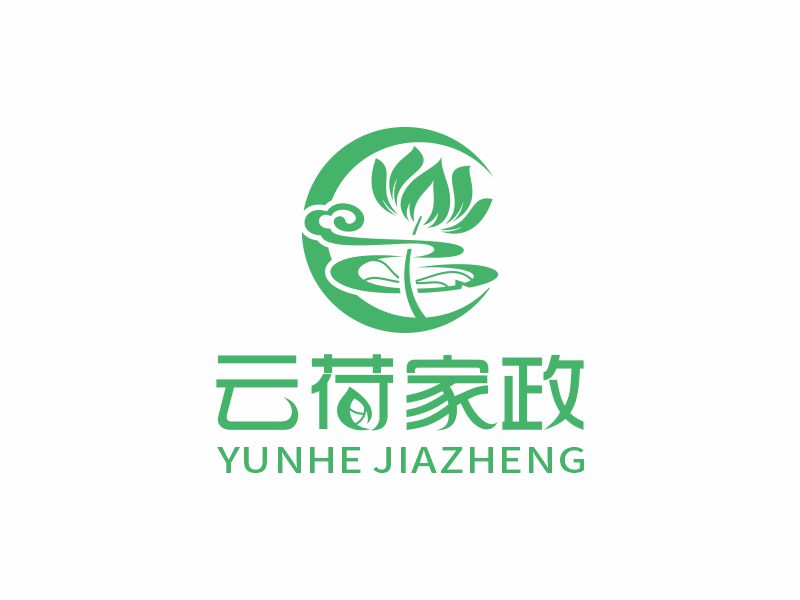 何嘉健的上海云荷家政服务有限公司logo设计