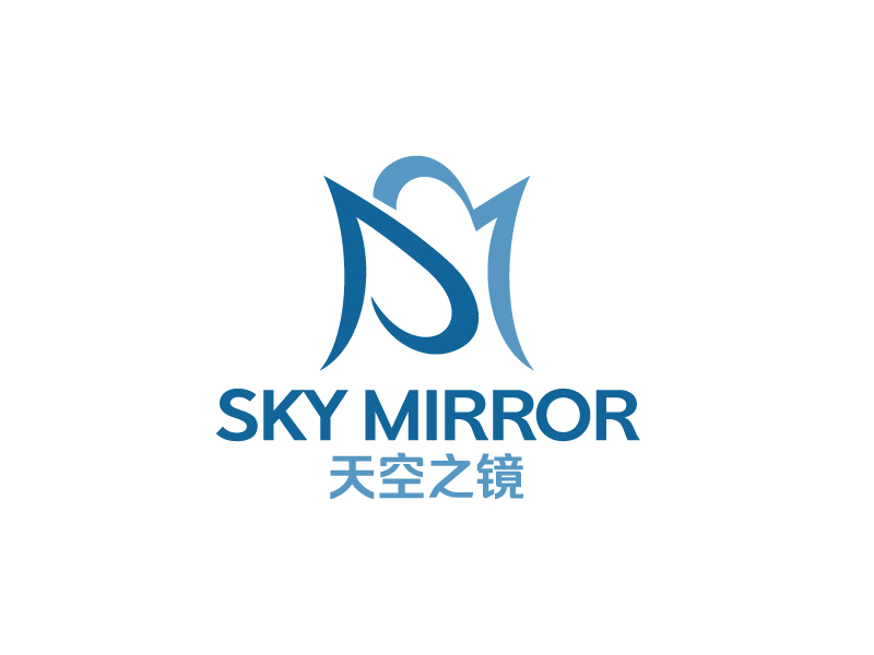 唐国强的天空之镜 Sky MIrrorlogo设计