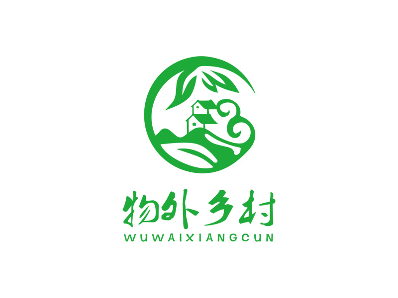 秦光华的物外乡村logo设计