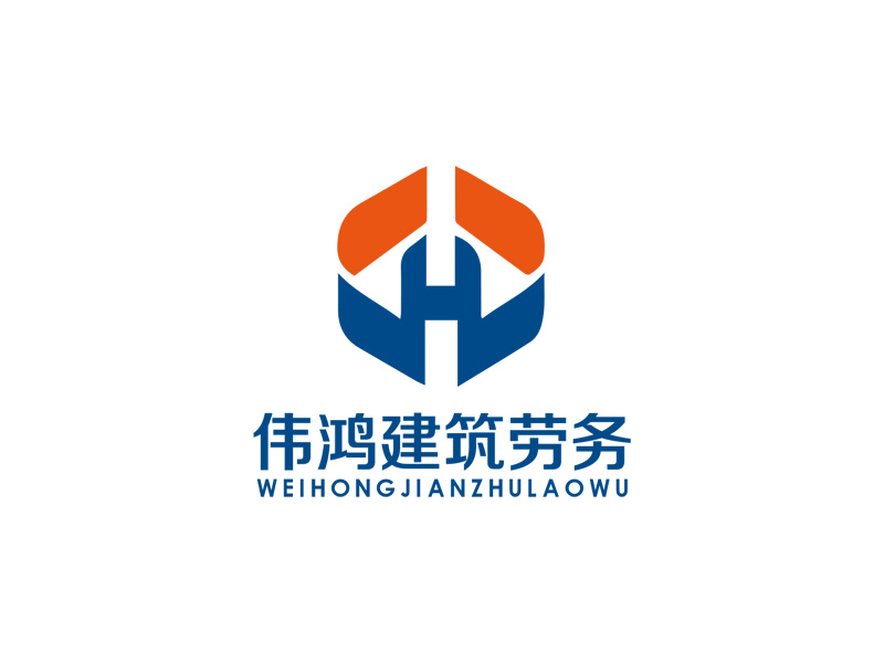 秦光华的荆州伟鸿建筑劳务有限公司logo设计