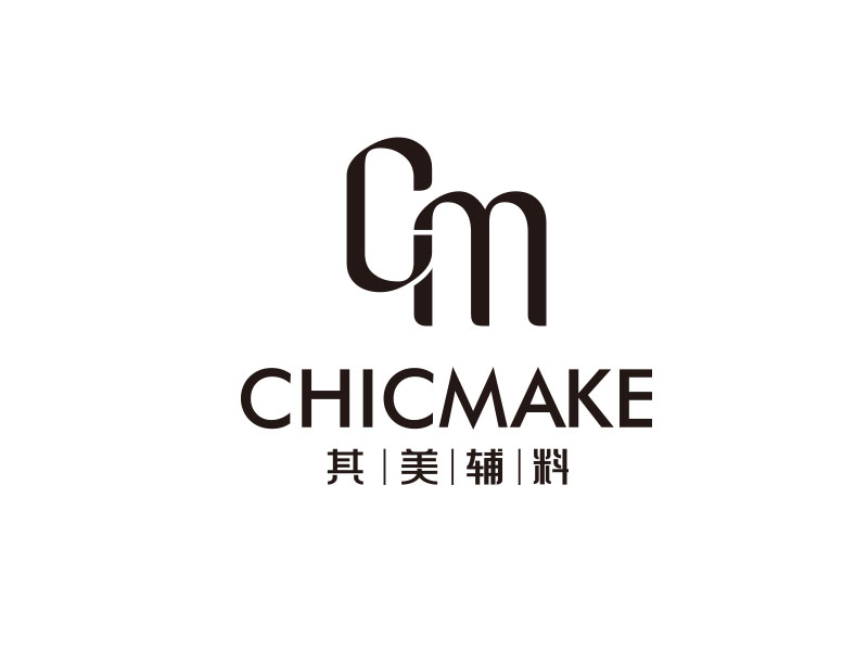 朱红娟的其美辅料CHICMAKElogo设计