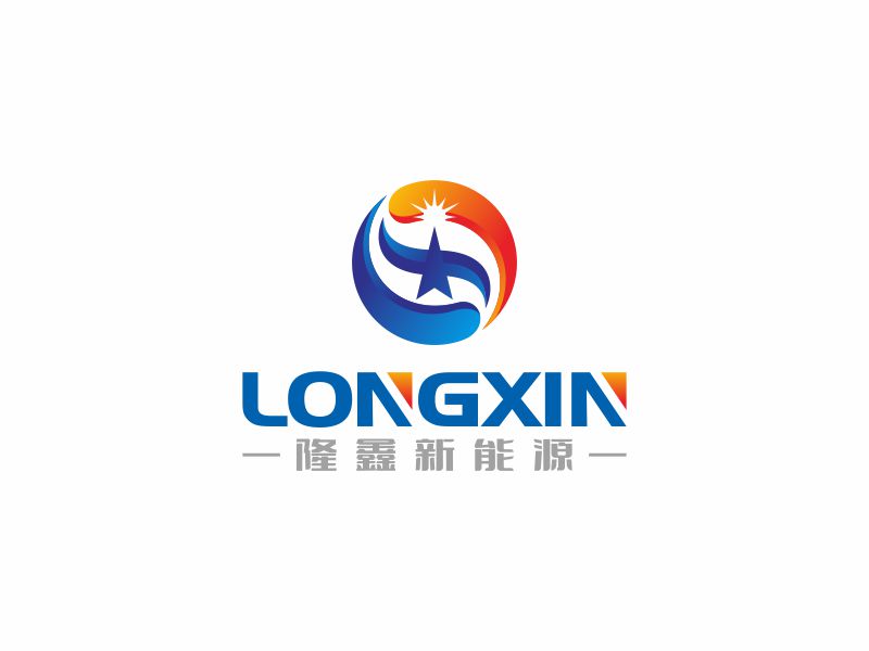 何嘉健的隆鑫新能源logo设计
