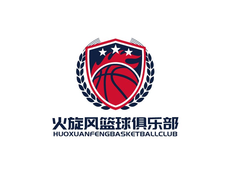 张俊的火旋风篮球俱乐部logo设计