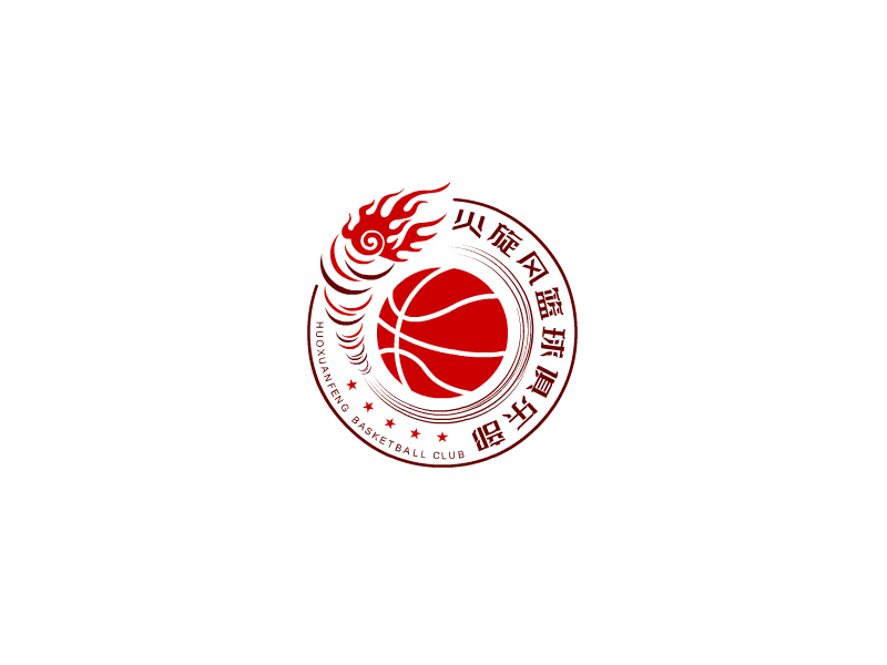 张发国的火旋风篮球俱乐部logo设计