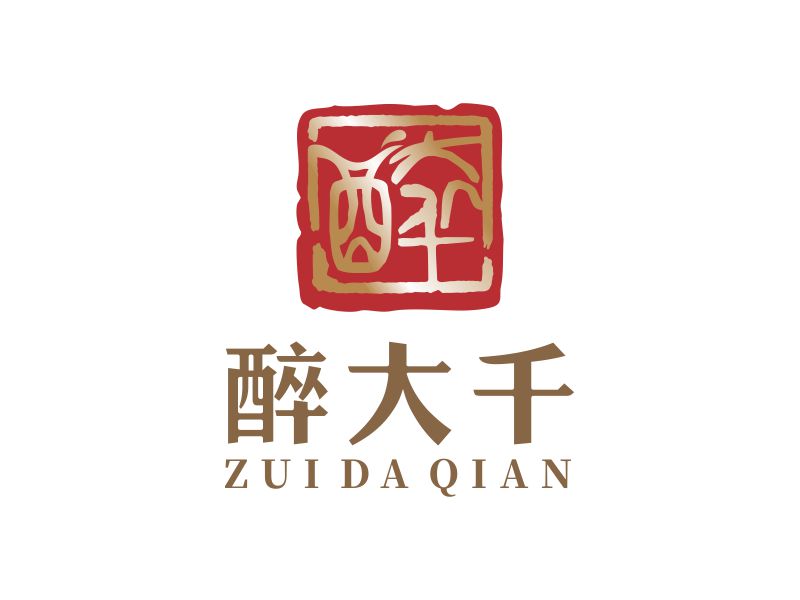 邓建平的醉大千logo设计