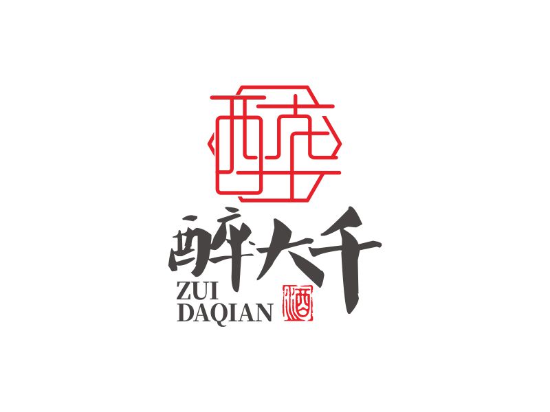 邓建平的醉大千logo设计