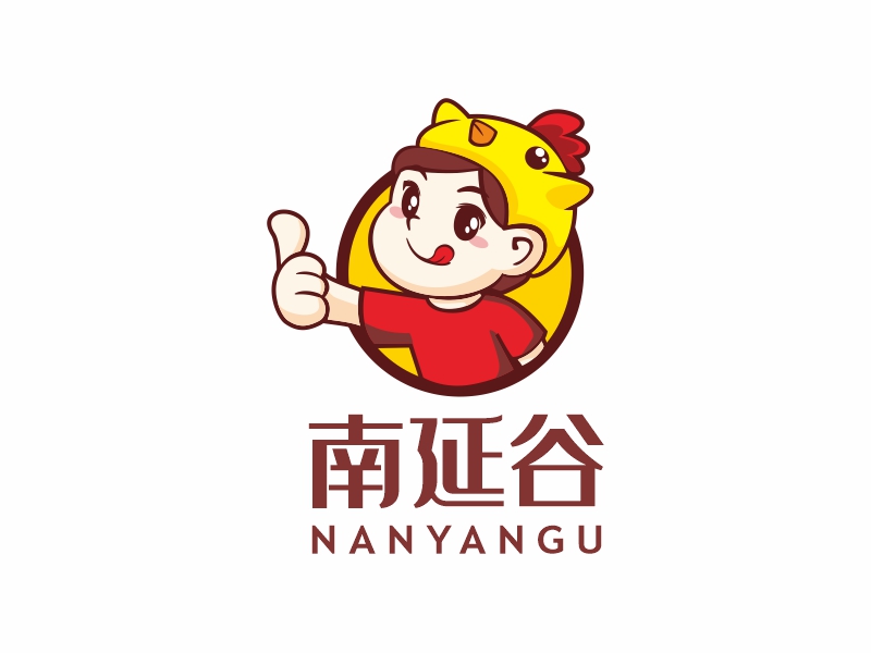 南延谷炸鸡logo设计