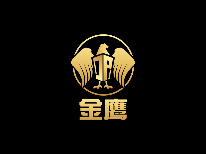 马丞的JP+图形金鹏或金鹰logo设计