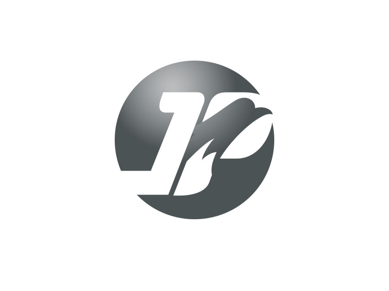 朱红娟的JP+图形金鹏或金鹰logo设计
