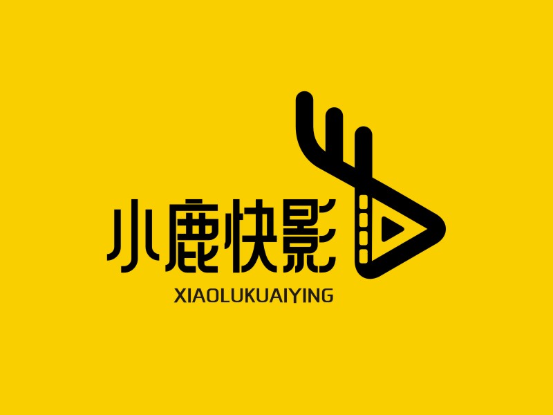 小鹿快影logo设计