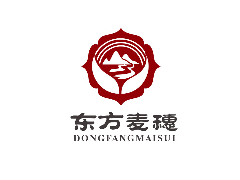 朱红娟的白酒品牌,东方麦穗logo设计
