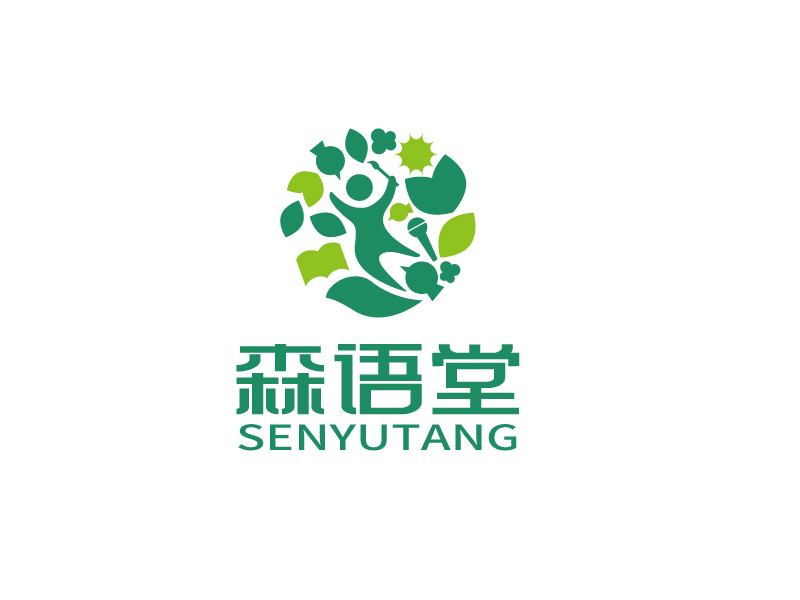 张俊的森语堂logo设计