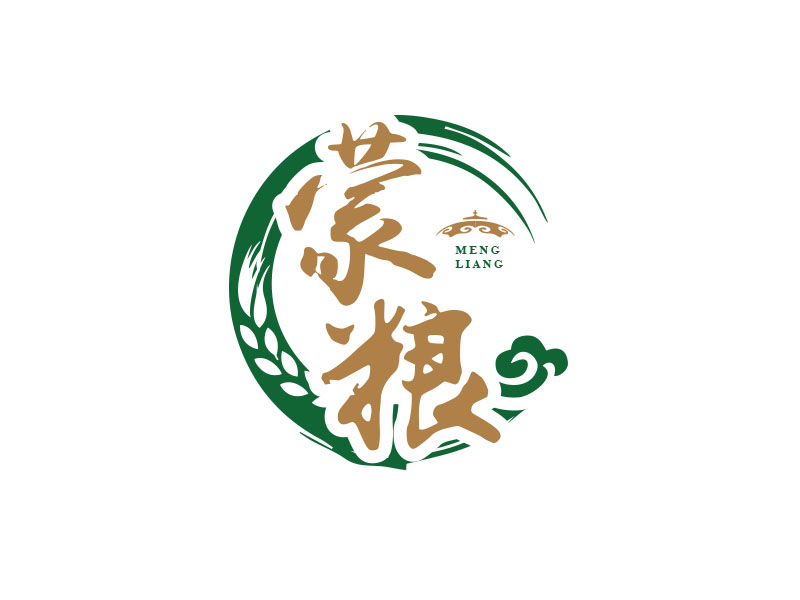 朱红娟的蒙粮logo设计