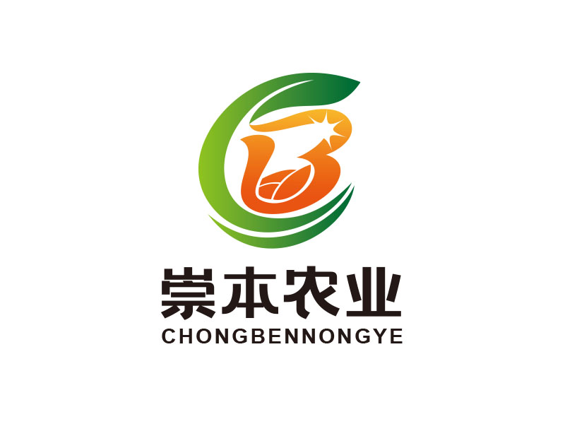 朱红娟的崇本农业logo设计